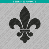 Fleur de Lis Embroidery Design - 5 Sizes - INSTANT DOWNLOAD 