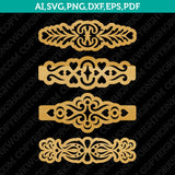 Floral-Ornate-Cuff-Leather-Bracelet-Template-SVG-Jewelry-Laser-Cut-File-Cricut