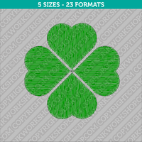 Four Leaf Clover Embroidery Design