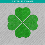 Four Leaf Clover Embroidery Design