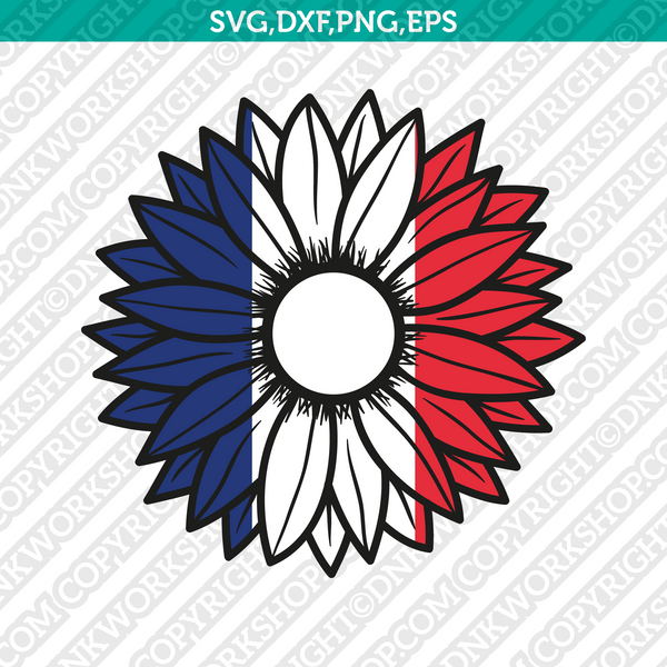 Frankreich Flagge Land Form Vektor .eps, .dxf, .svg .png. Vinyl