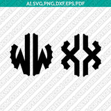 Scalloped Gear Wheels Cogs Steampunk Circle Monogram Letter Font Alphabet SVG Cut File Vector Cricut Silhouette Cameo Clipart Png Dxf Eps