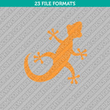 Gecko Lizard Salamander Reptile Embroidery Design - 4 Sizes - INSTANT DOWNLOAD
