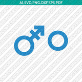 Pride LGBT Sex Male Female Gay Lesbian Transgender SVG Cut File Vector Silhouette Cameo Cricut Clipart Png Dxf Eps
