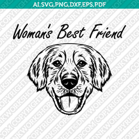 Golden Retriever Dog Breed SVG Cricut Cut File Silhouette Cameo Clipart Png Eps Dxf Vector