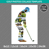 Golf Photo Collage Template Canva PDF