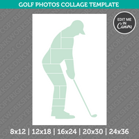 Golf Photo Collage Template Canva PDF