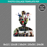 Graduation Boy Photo Collage Template Canva PDF