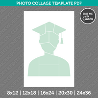 Graduation Boy Photo Collage Template Canva PDF