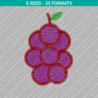 Grape Embroidery Design