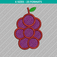 Grape Embroidery Design