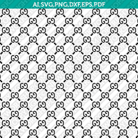 Louis Vuitton Logo Pattern SVG PNG DXF EPS Cut Files For Cricut