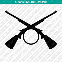 Gun Glock Monogram Frame SVG Cricut Cut File Clipart Png Eps Dxf Vector
