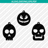 Halloween Earring Template Laser Cut File Vector Clipart SVG Png Dxf Pdf Eps