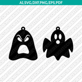 Halloween Earring Template Laser Cut File Vector Clipart SVG Png Dxf Pdf Eps