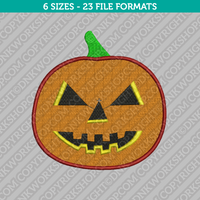 Halloween Pumpkin Embroidery Design - 6 Sizes - INSTANT DOWNLOAD 