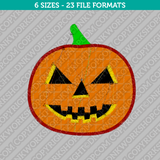 Halloween Pumpkin Embroidery Design - 6 Sizes - INSTANT DOWNLOAD 