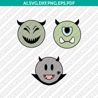Halloween Emoji SVG Cut File Vector Cricut Silhouette Cameo Clipart Png Dxf Eps