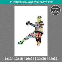 Handball Photo Collage Template Canva PDF