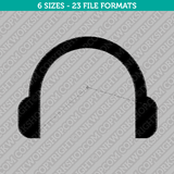 Headset Embroidery Design - 6 Sizes - INSTANT DOWNLOAD 