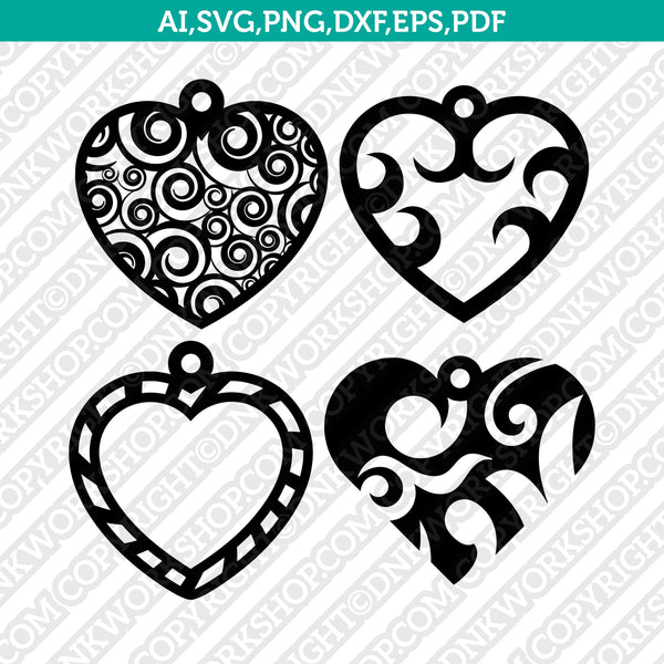 His and Hers SVG Cut File Bundle With Heart Detail for Cricut and  Silhouette, PNG, Eps, Dxf 