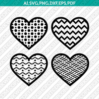 Heart Love Valentine  SVG Vector Silhouette Cameo Cricut Cut File Clipart Eps Png Dxf