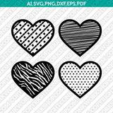 Heart Love Valentine  SVG Vector Silhouette Cameo Cricut Cut File Clipart Eps Png Dxf