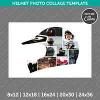 Biker Rider  Photo Collage Template Canva PDF