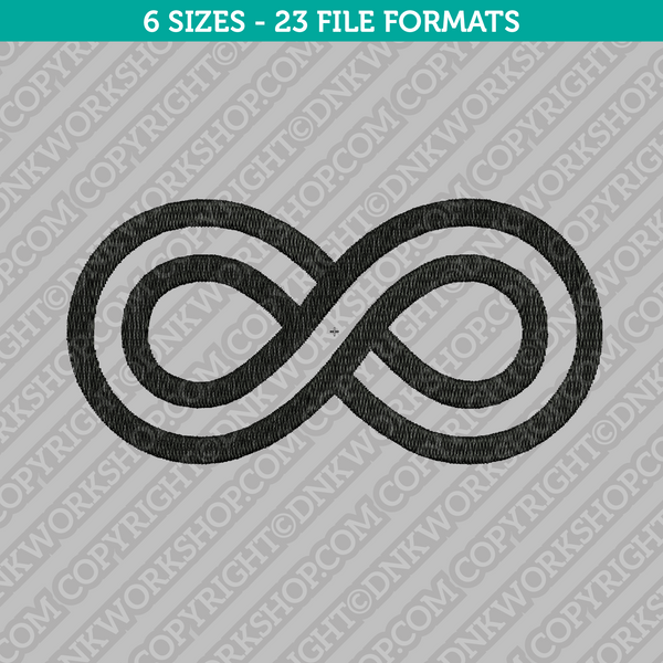 Infinity Infinite Embroidery Design - 6 Sizes - INSTANT DOWNLOAD 