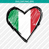 Italy Flag SVG Cut File Cricut Silhouette Cameo Clipart Png Eps Dxf