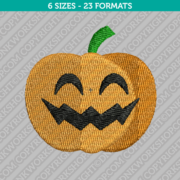 Jack O Lantern Halloween Pumpkin Machine Embroidery Design 