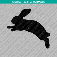 Jack Rabbit Jumping Rabbit Embroidery Design - 6 Sizes - INSTANT DOWNLOAD