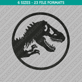 Jurassic World Dinosaur Jurassic Park Embroidery Design - 6 Sizes - INSTANT DOWNLOAD 