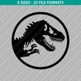 Jurassic World Dinosaur Jurassic Park Embroidery Design - 6 Sizes - INSTANT DOWNLOAD 