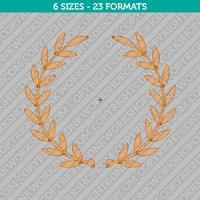 Laurel Wreath Embroidery Design