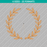 Laurel Wreath Embroidery Design