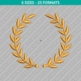 Laurel Wreath Embroidery Design