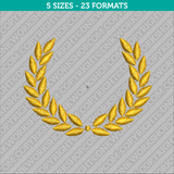 Laurel Wreath Embroidery Design