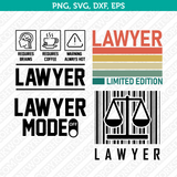 Lawyer SVG T-Shirt Cut File Cricut Silhouette Cameo Clipart Png Eps Dxf