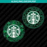 Leaf Leaves Starbucks SVG Tumbler Cold Cup Cut File Silhouette Cricut Cameo Decal Sticker