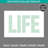 Life Photos Collage Template