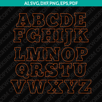 Light Neon Letters Font Alphabet Lettering Party SVG Cut File Cricut Silhouette Cameo Clipart Png Eps Dxf Vector