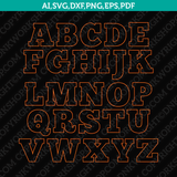 Light Neon Letters Font Alphabet Lettering Party SVG Cut File Cricut Silhouette Cameo Clipart Png Eps Dxf Vector