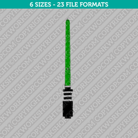 Lightsaber Star Wars Embroidery Design - 6 Sizes - INSTANT DOWNLOAD 