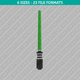 Lightsaber Star Wars Embroidery Design - 6 Sizes - INSTANT DOWNLOAD 