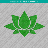 Lotus Flower Yoga Embroidery Design - 5 Sizes - INSTANT DOWNLOAD