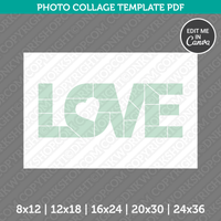 Love Photo Collage Canva PDF