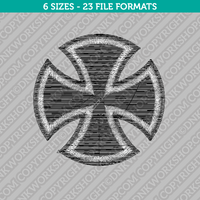 Maltese Cross Embroidery Design - 6 Sizes - INSTANT DOWNLOAD 