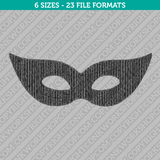 Masquerade Mask Embroidery Design - 6 Sizes - INSTANT DOWNLOAD 