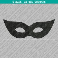 Masquerade Mask Embroidery Design - 6 Sizes - INSTANT DOWNLOAD 